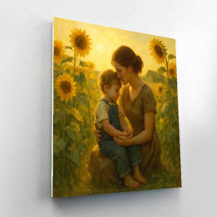 Sunflower Field Embrace DIY paint by numbers