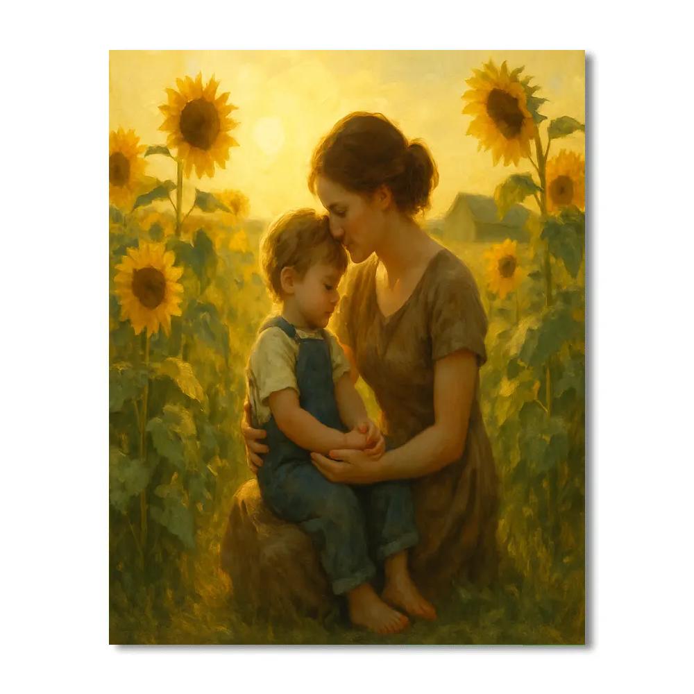 Sunflower Field Embrace DIY paint by numbers