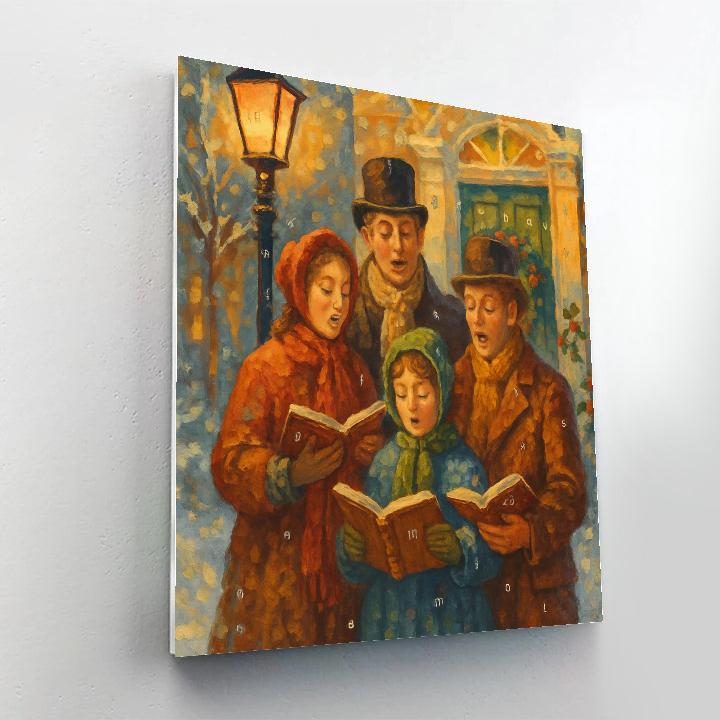 Lamplight Carolers Number painting