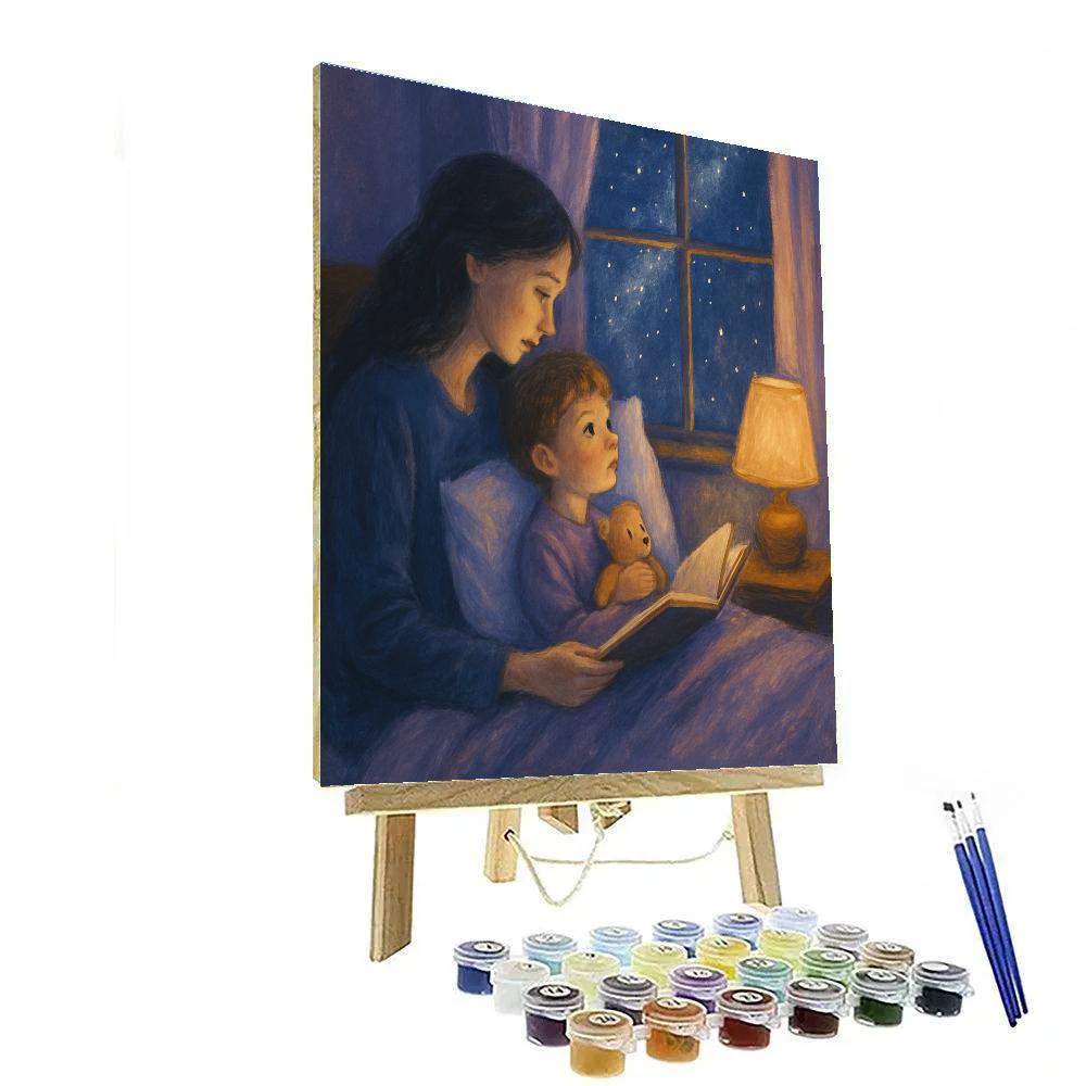 Starlit Bedtime Whisper Number painting
