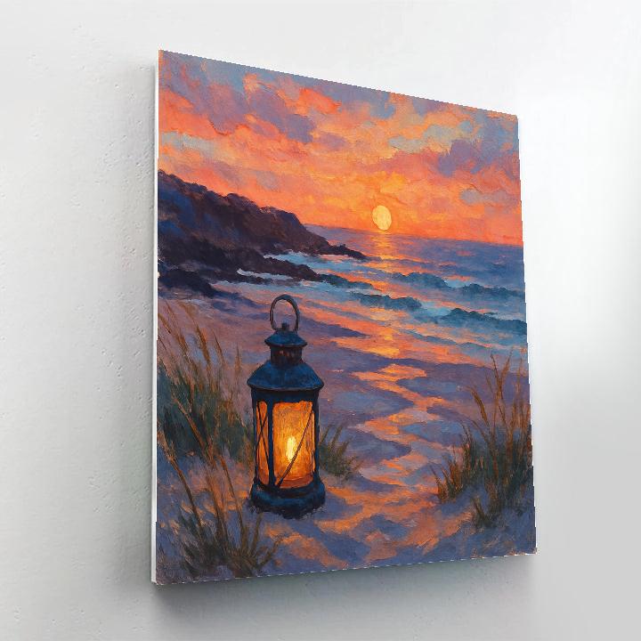 Coastal Lantern Glow Paint by numbers kits