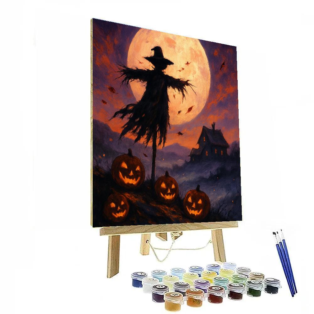 Moonlit Pumpkin Ridge painting number kit