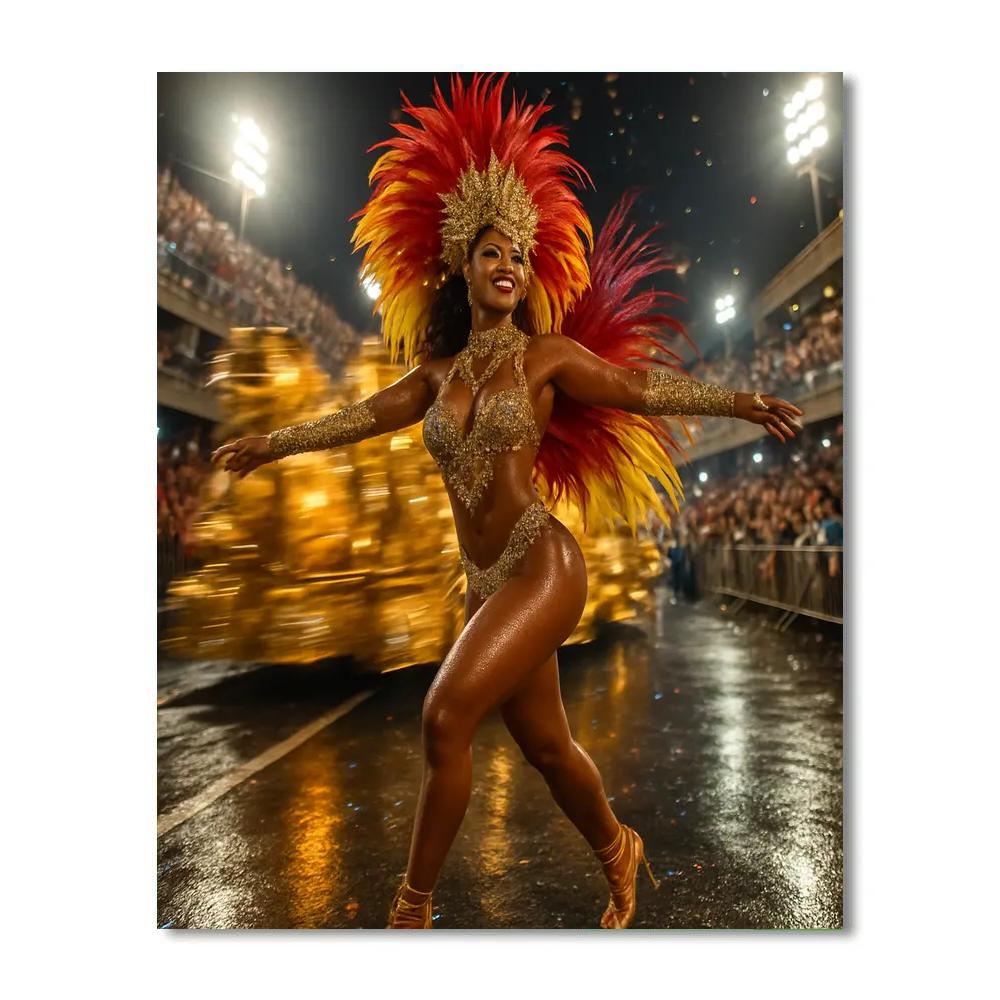 Rio Carnival Samba Night paint by numbers