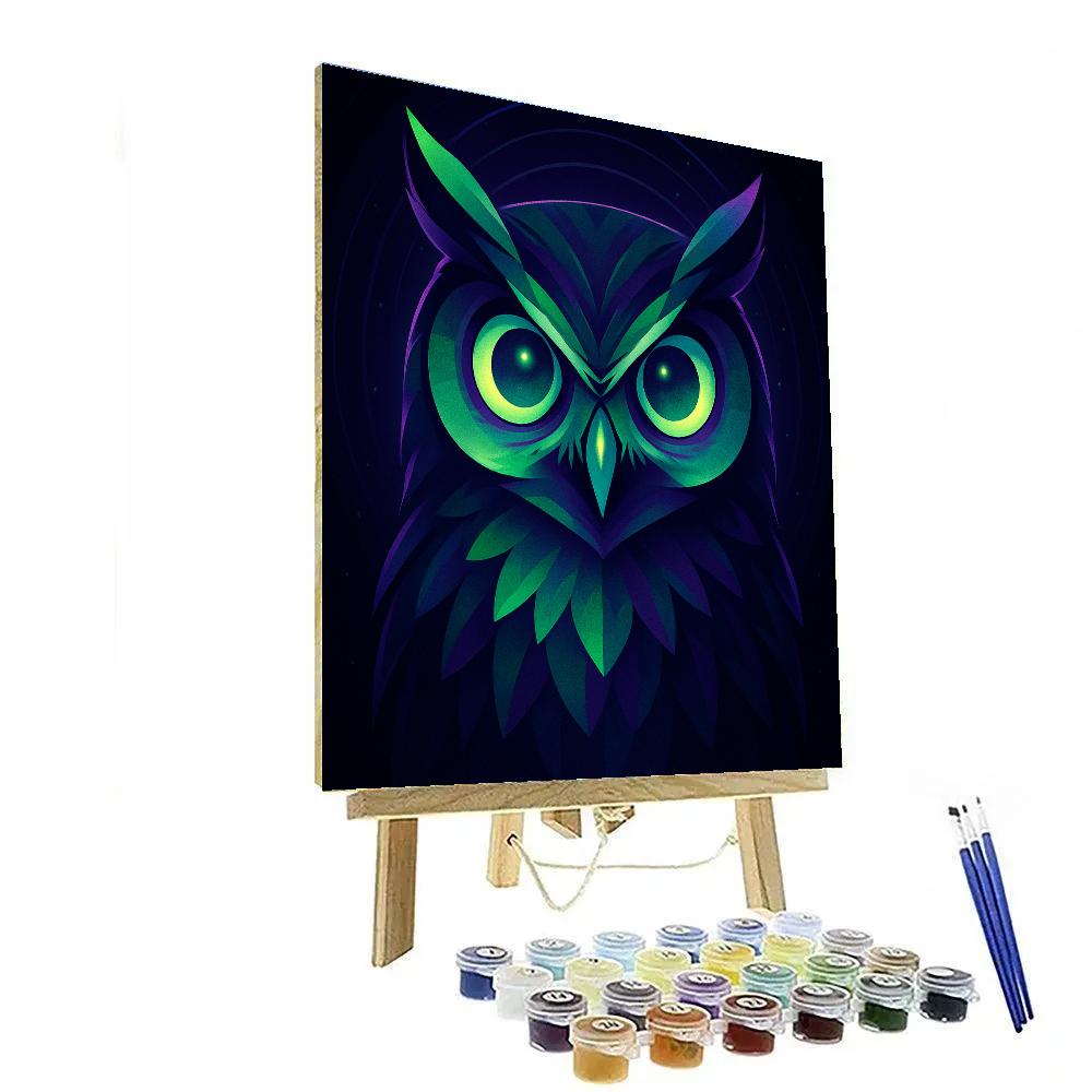 Electric Owl Oracle Paint by numbers kits