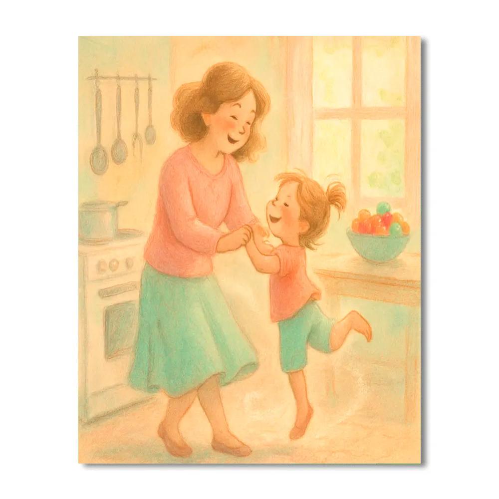 Kitchen Dance Morning paint by number