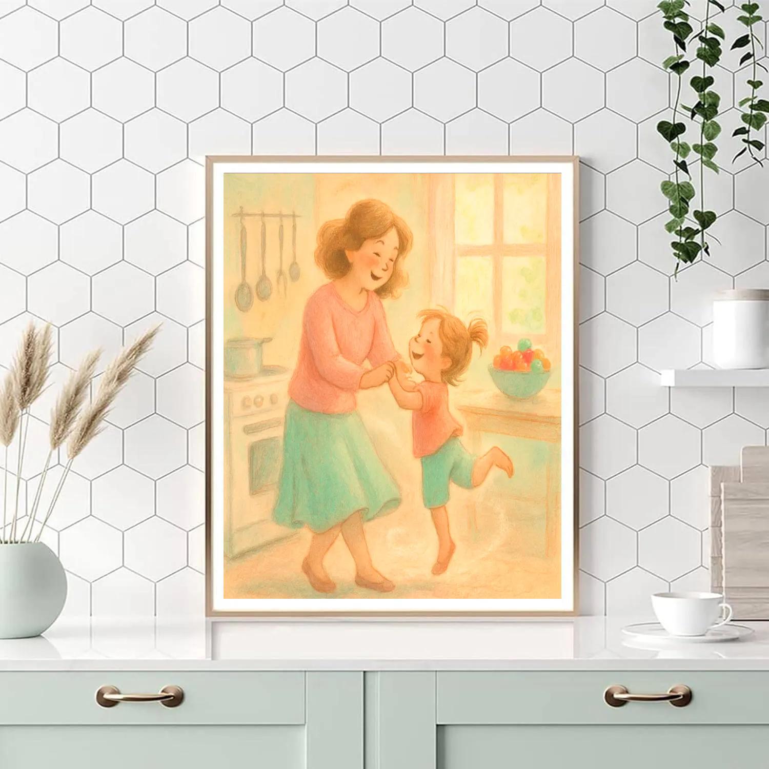 Kitchen Dance Morning paint by number