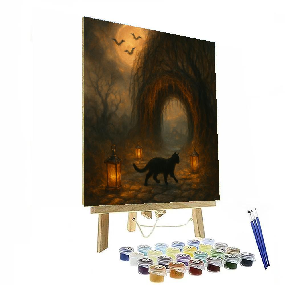 Lantern Path To The Hollow Paint by numbers art