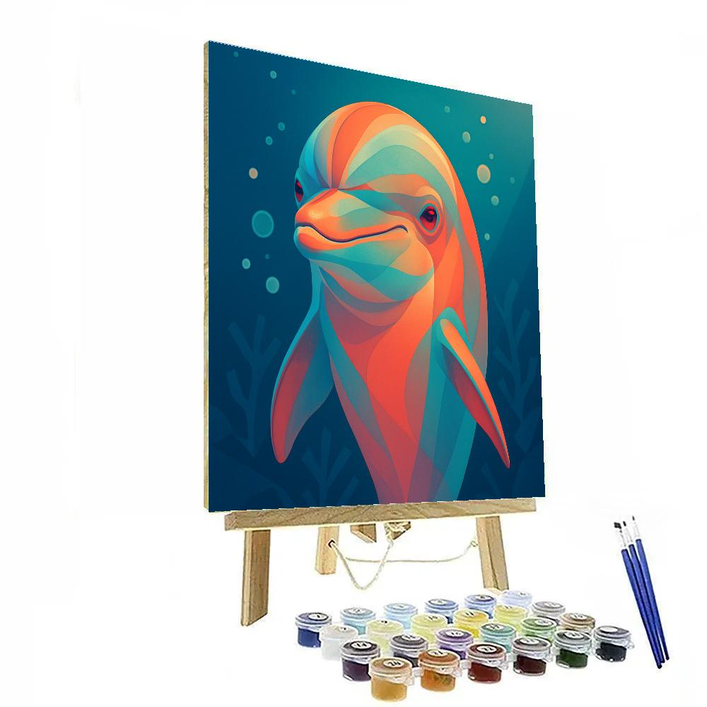 Coral Reef Dolphin Dream Numbered painting kits