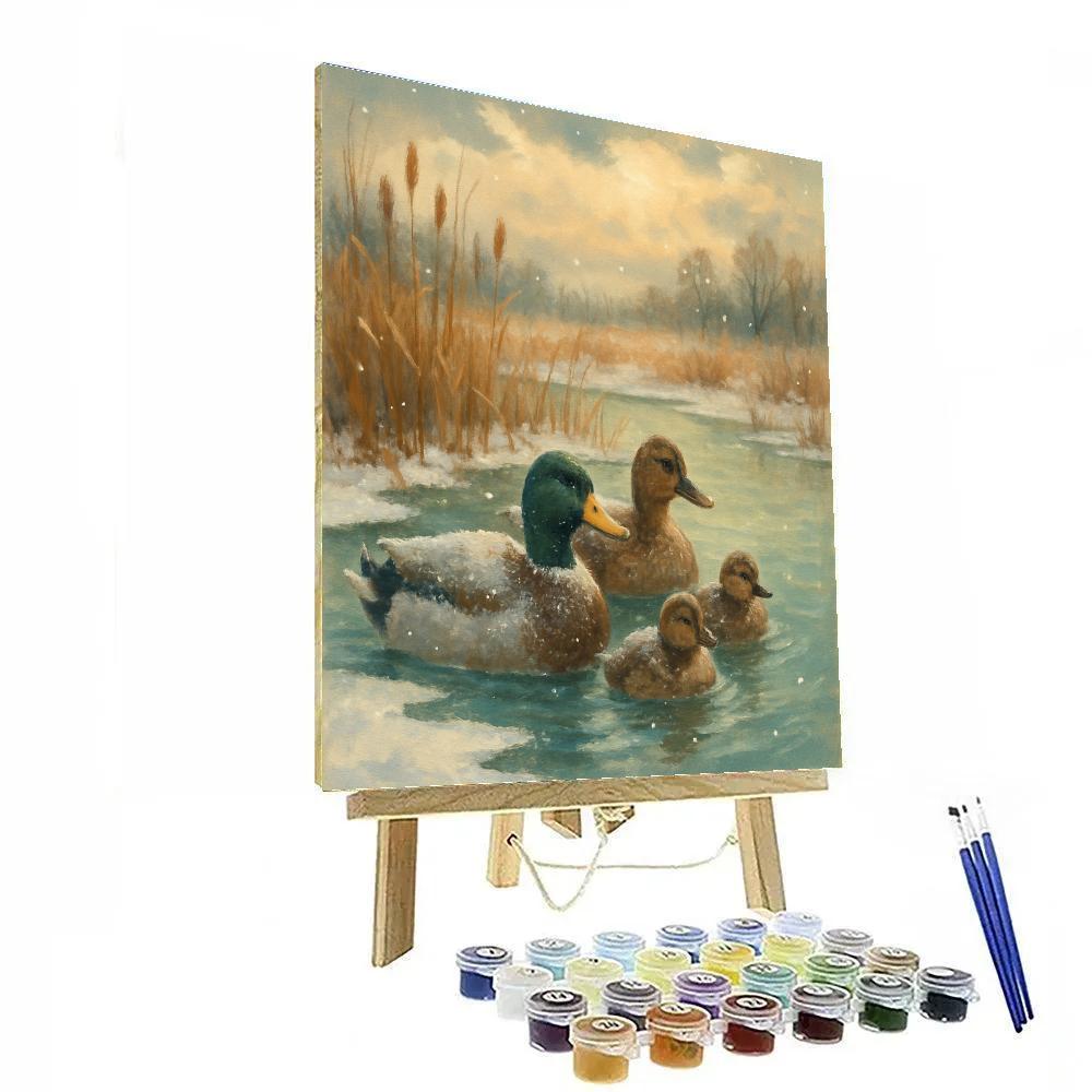 Ducks In January Thaw Paint by numbers kits