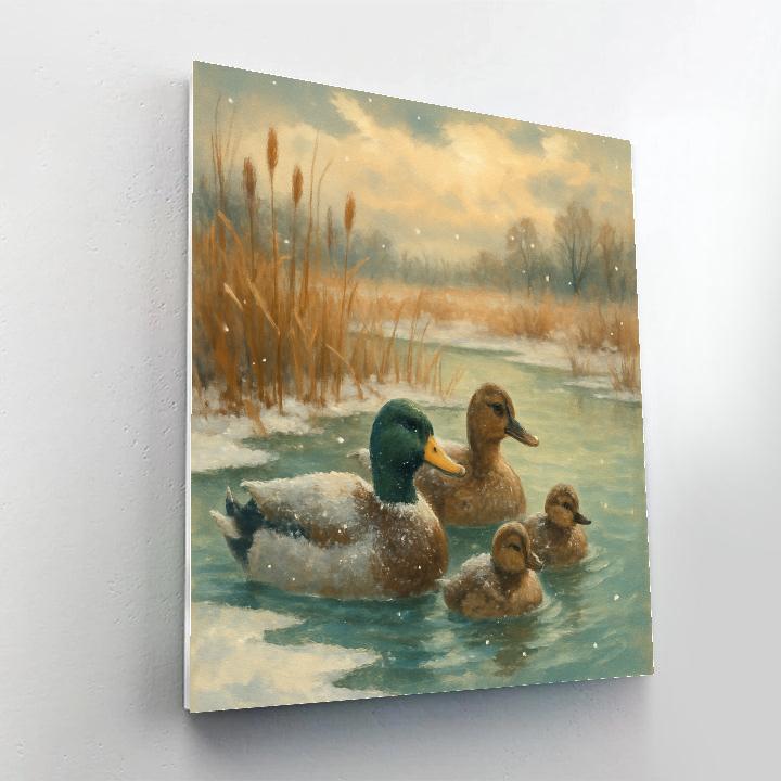 Ducks In January Thaw Paint by numbers kits
