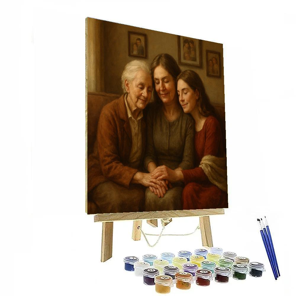 Grandmother Generations Portrait Painting by numbers kit