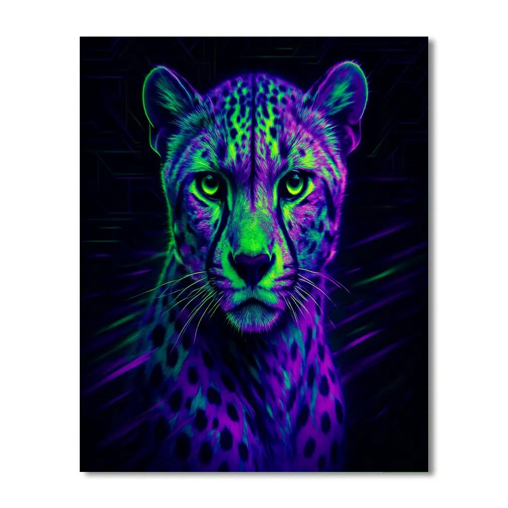 Circuit Cheetah Sprint DIY paint by numbers