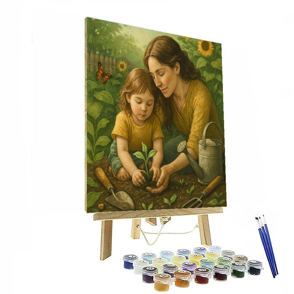 Gardening Together Roots painting number kit