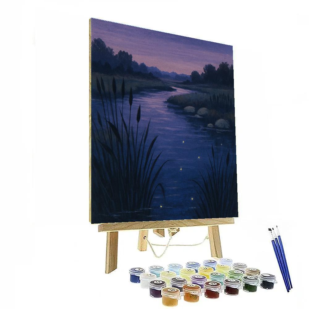 Silent Marsh Reflections painting number kit
