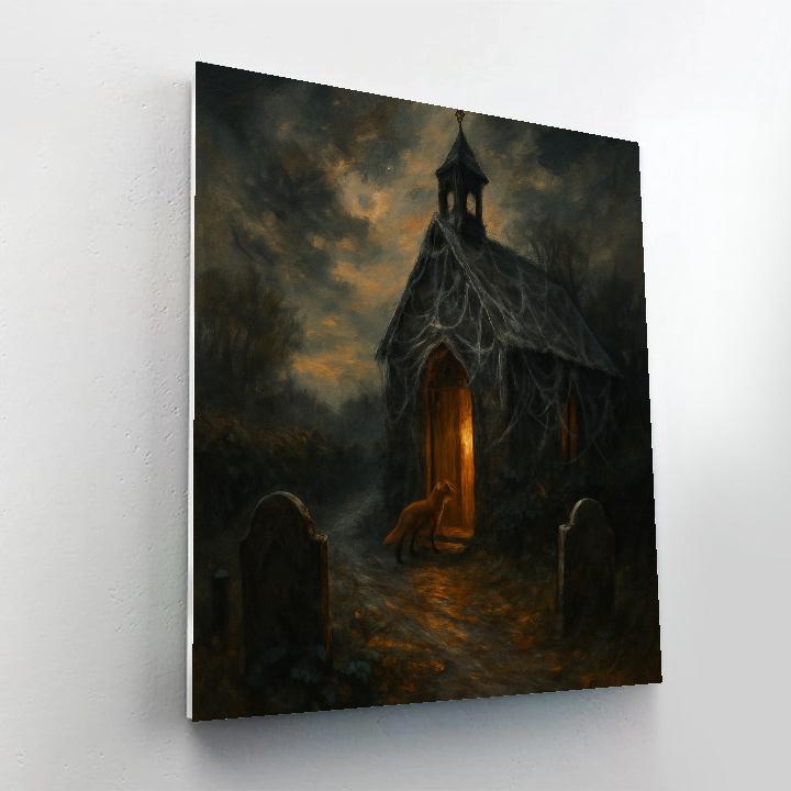 Cobweb Chapel On Hollow Lane Paint by numbers kits