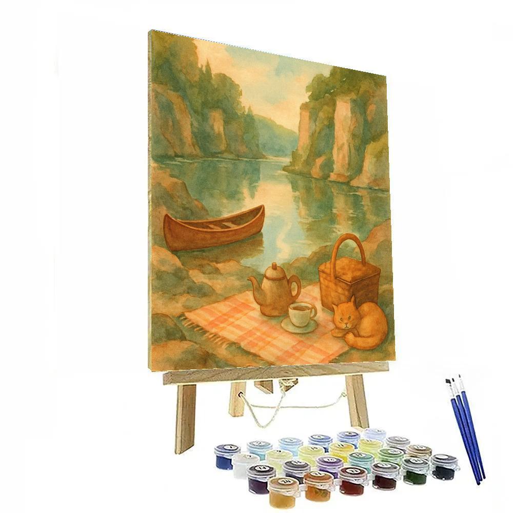 Hidden Cove Tea Break paint by number