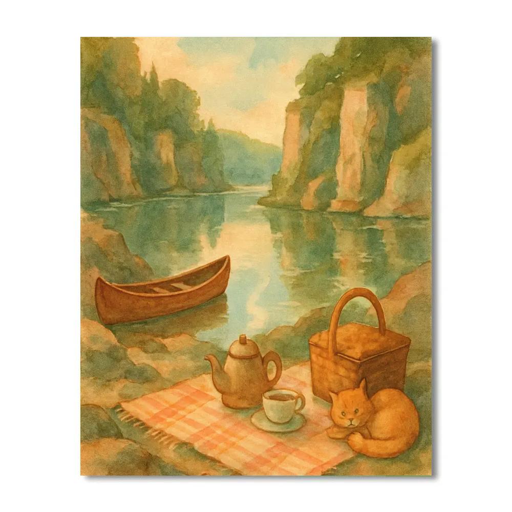Hidden Cove Tea Break paint by number