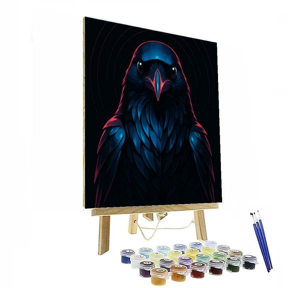 Monarch Raven Echo paint by number