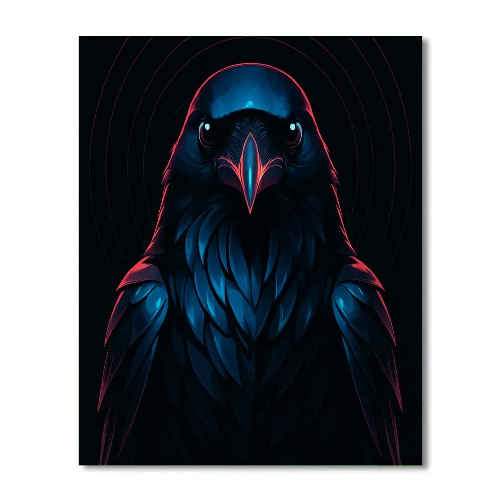 Monarch Raven Echo paint by number