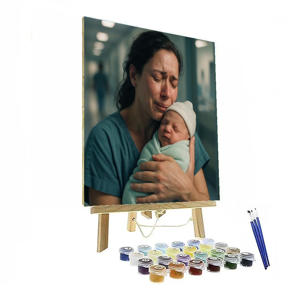 Hospital Corridor Relief paint by numbers