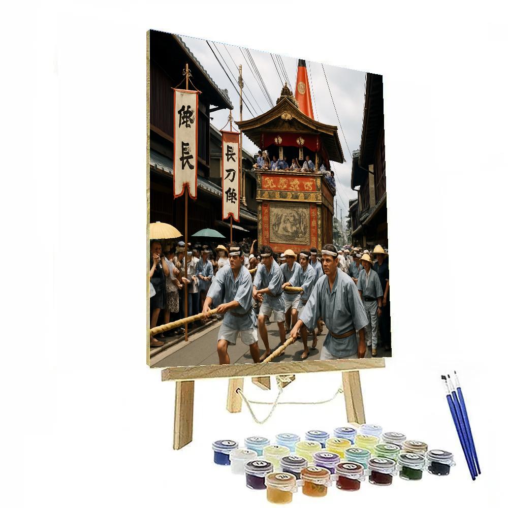 Gion Matsuri Float Procession DIY paint by numbers