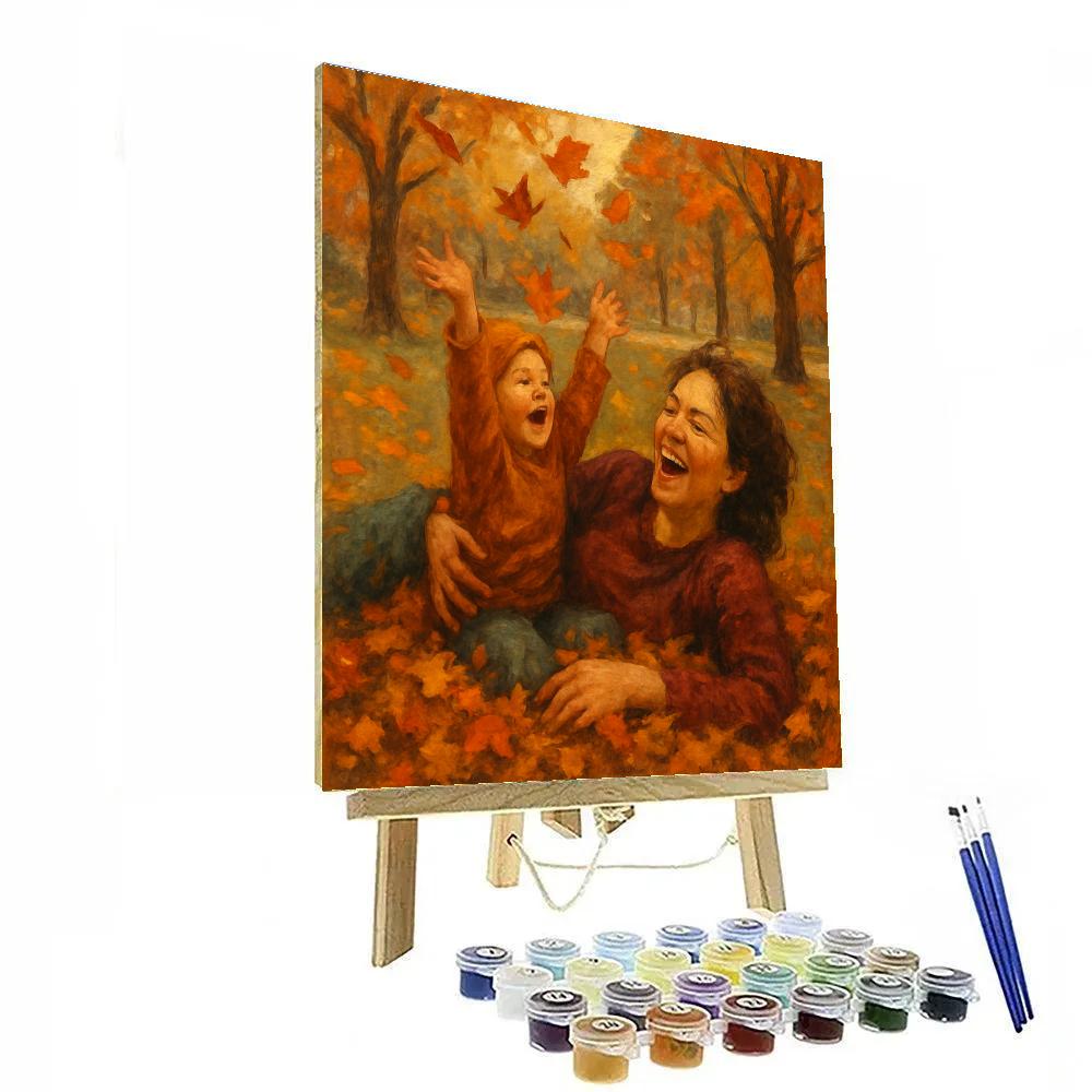 Autumn Leaf Blanket Number painting