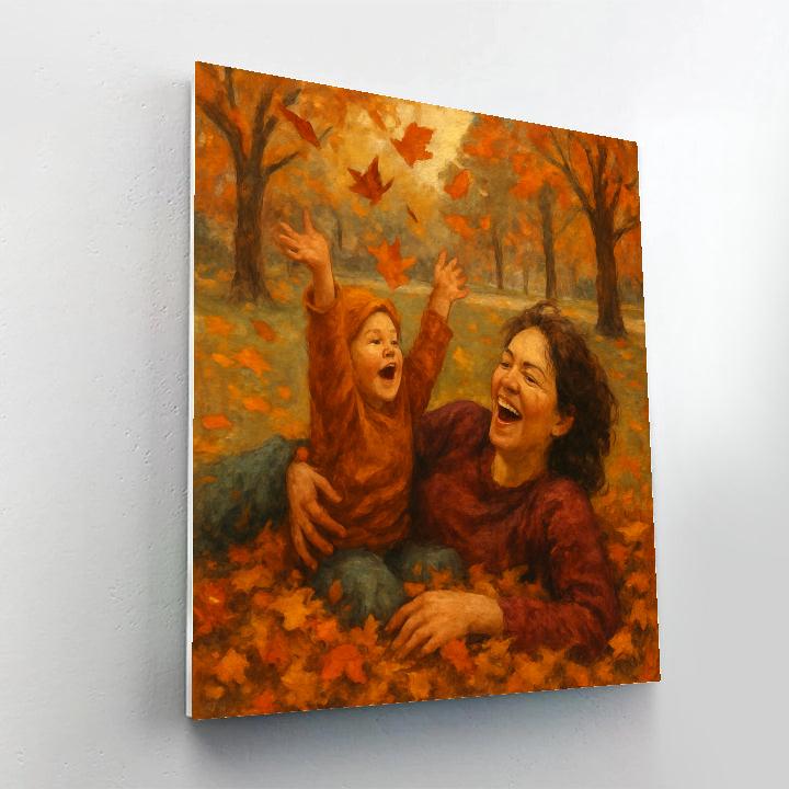 Autumn Leaf Blanket Number painting