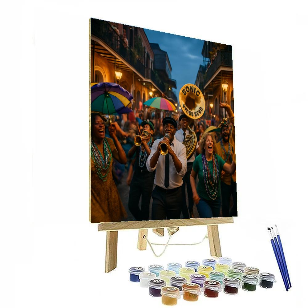 Mardi Gras Second Line Parade Paint by numbers art