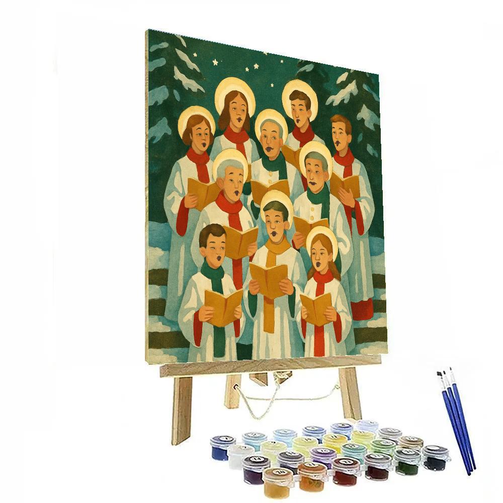 Midnight Snow Choir Numbered painting kits