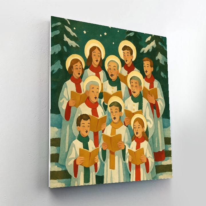 Midnight Snow Choir Numbered painting kits