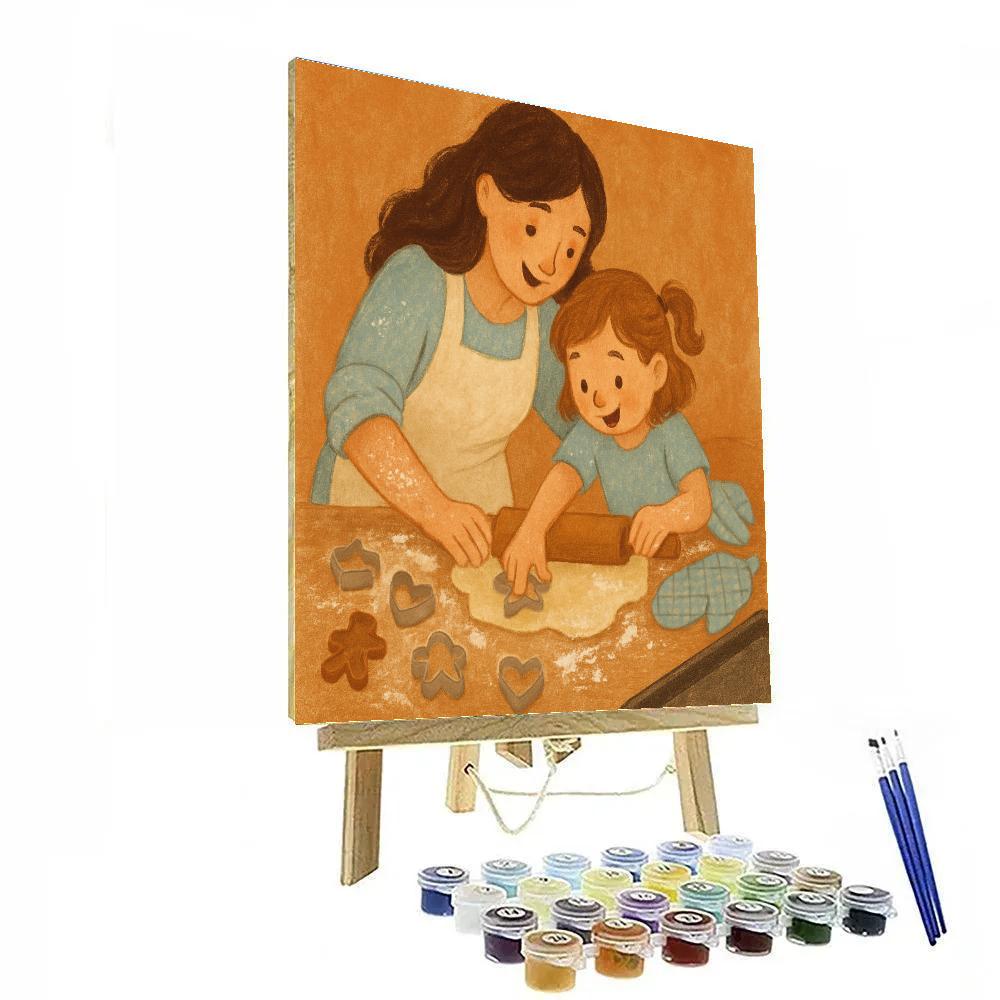 Baking Cookie Blueprint Number painting