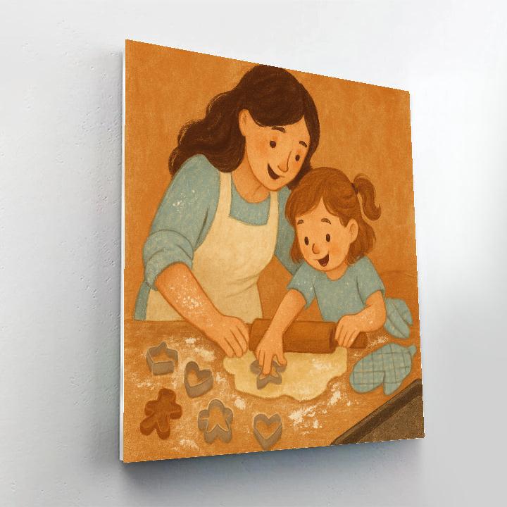 Baking Cookie Blueprint Number painting