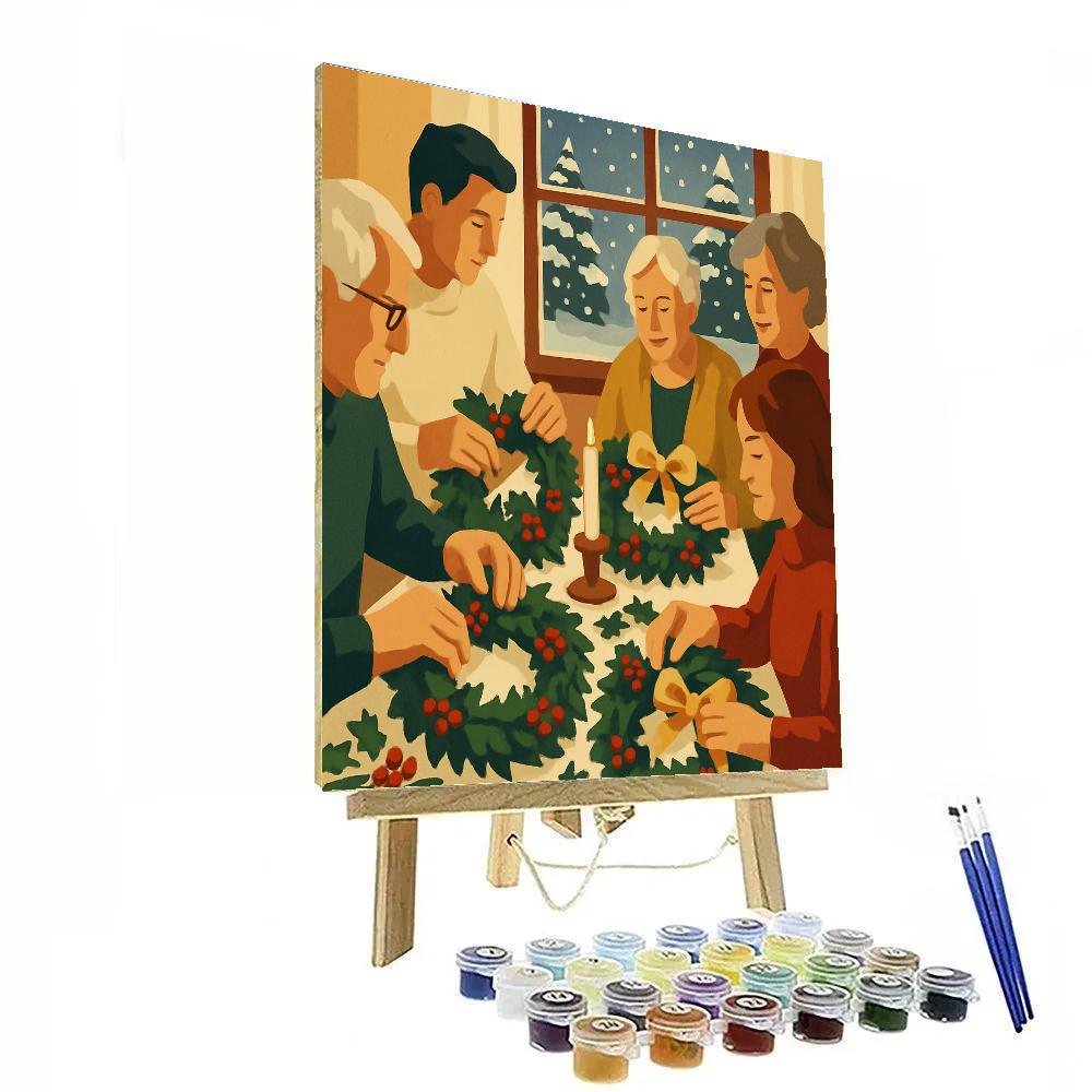 Wreath Makers DIY paint by numbers