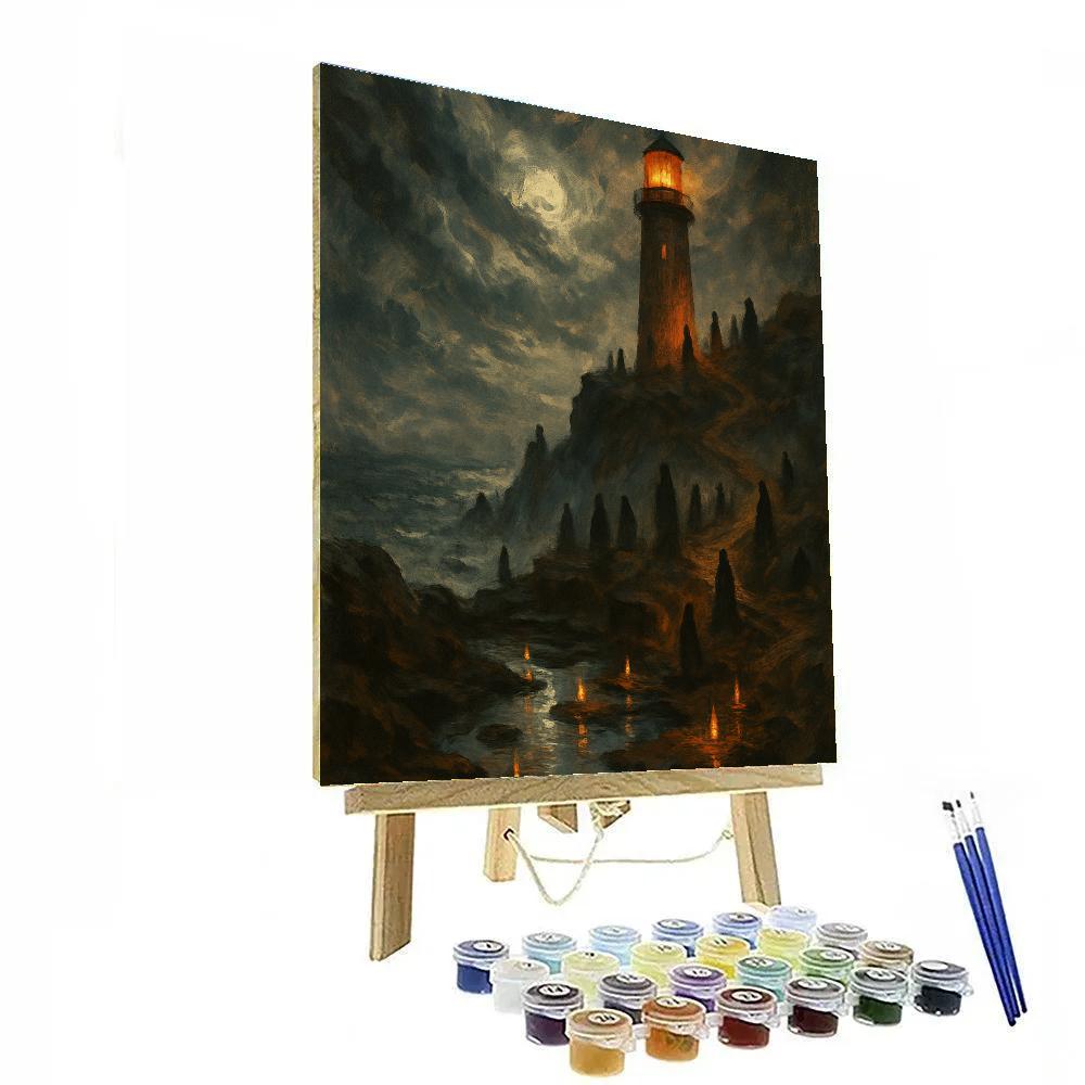 Phantom Lighthouse Of Ember Coast paint by numbers