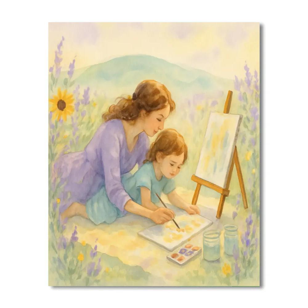 Picnic Meadow Painting Paint by numbers kits