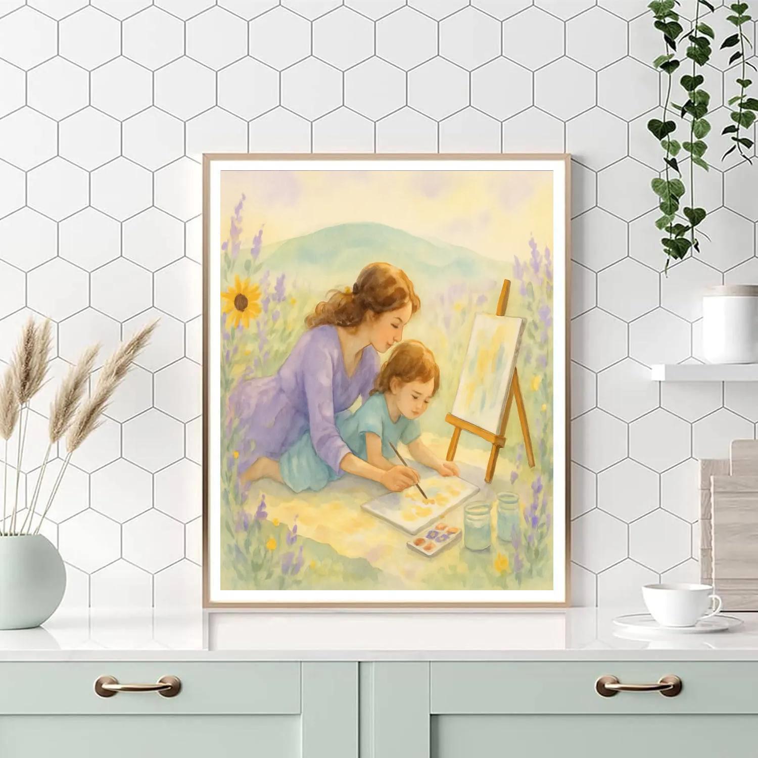 Picnic Meadow Painting Paint by numbers kits