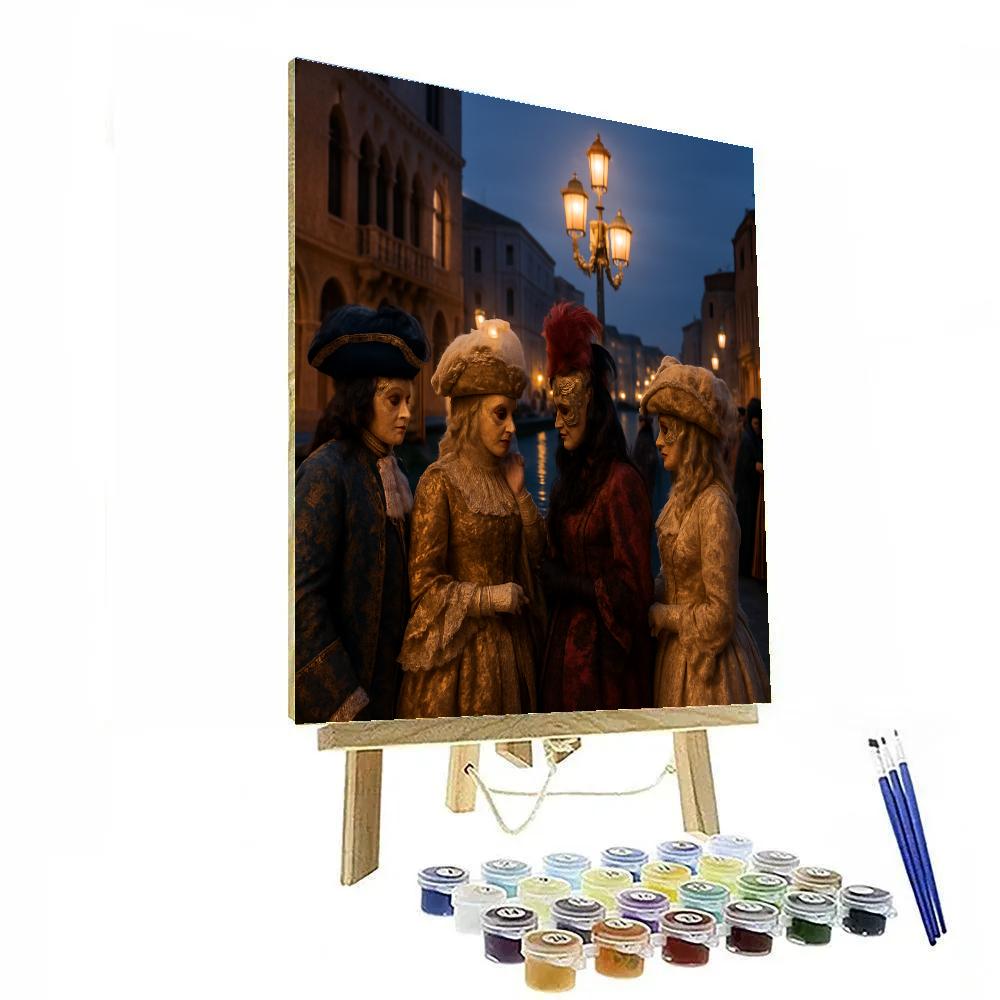 Carnival Of Venice Masked Ball Paint by numbers art
