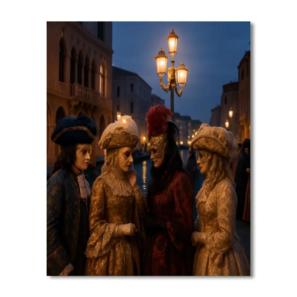 Carnival Of Venice Masked Ball Paint by numbers art