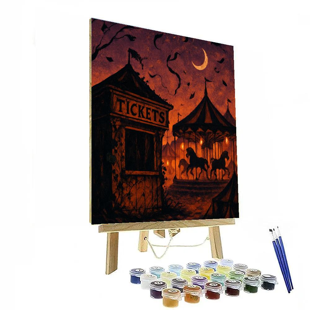 Spectral Carnival At Dusk paint by color