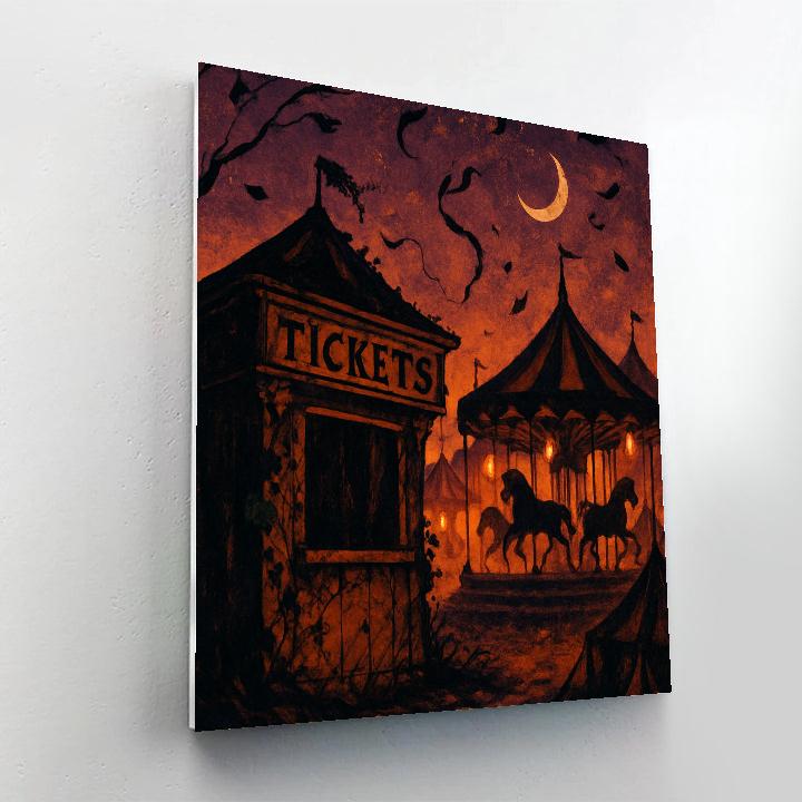 Spectral Carnival At Dusk paint by color