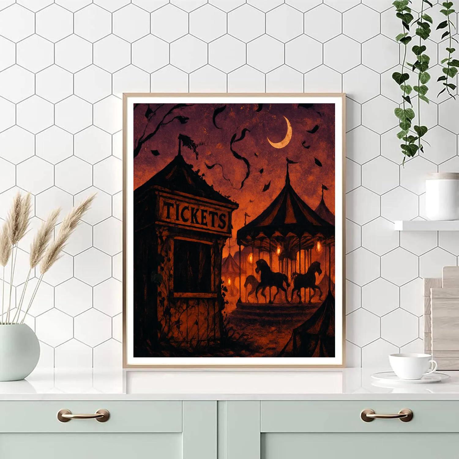 Spectral Carnival At Dusk paint by color