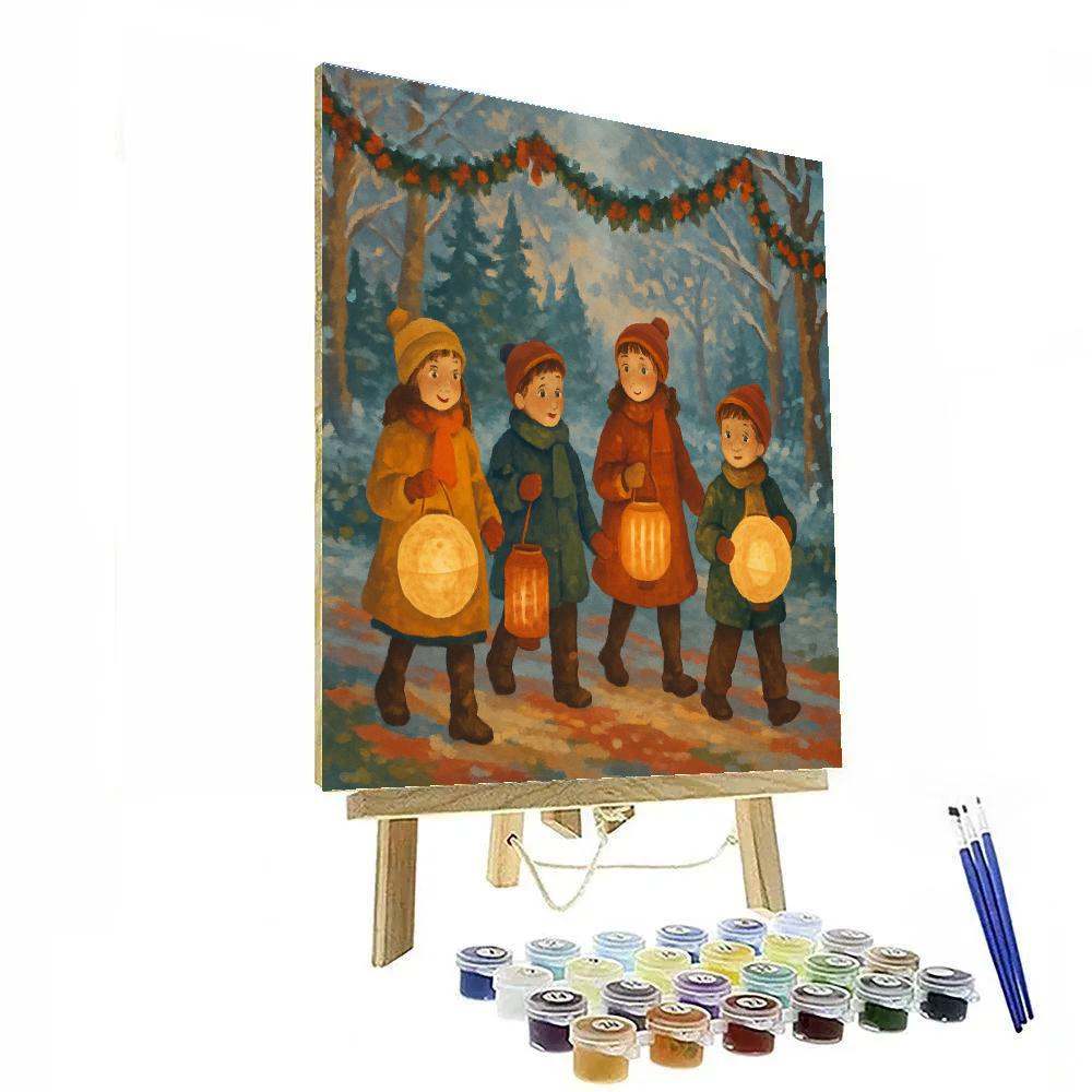 Lantern Parade DIY paint by numbers