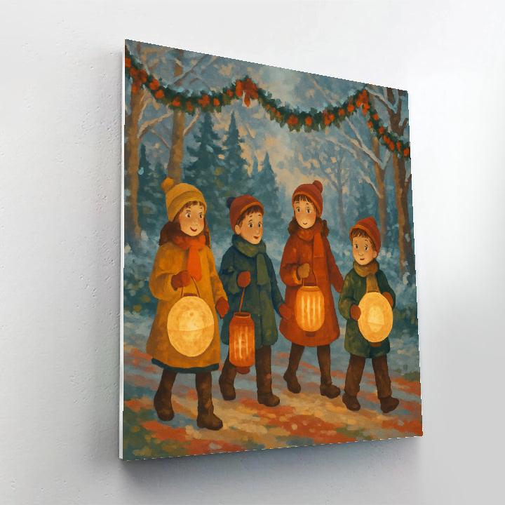 Lantern Parade DIY paint by numbers