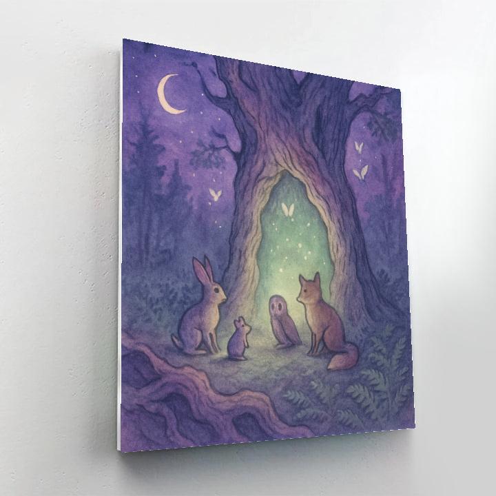 Nocturne Of The Hollow Oak Paint by numbers art