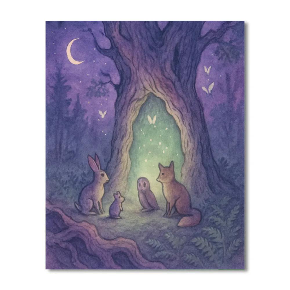 Nocturne Of The Hollow Oak Paint by numbers art