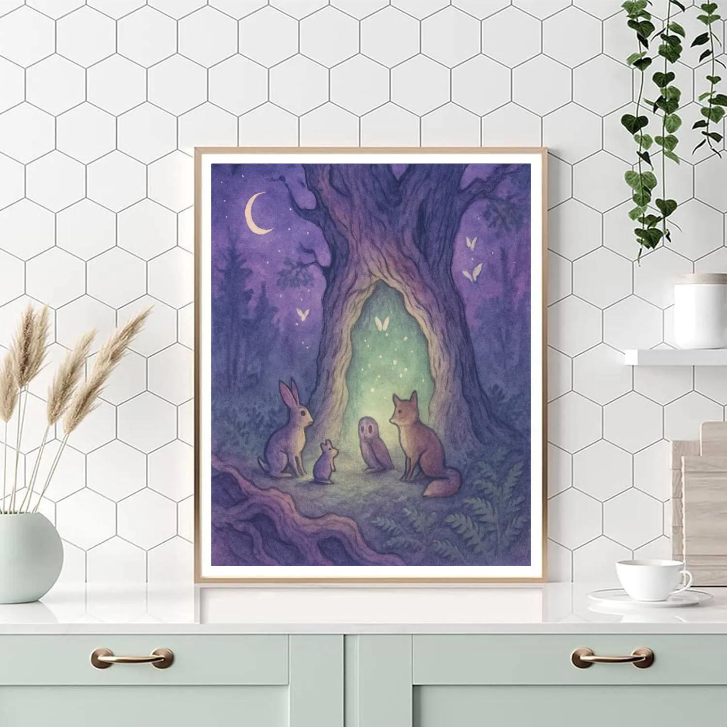 Nocturne Of The Hollow Oak Paint by numbers art