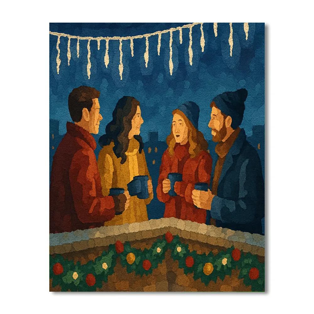 Icicle Stringlights paint by numbers
