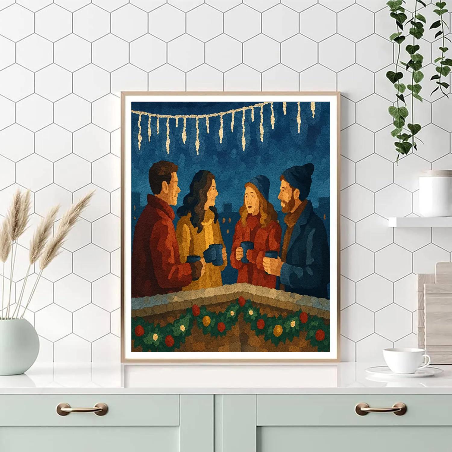 Icicle Stringlights paint by numbers