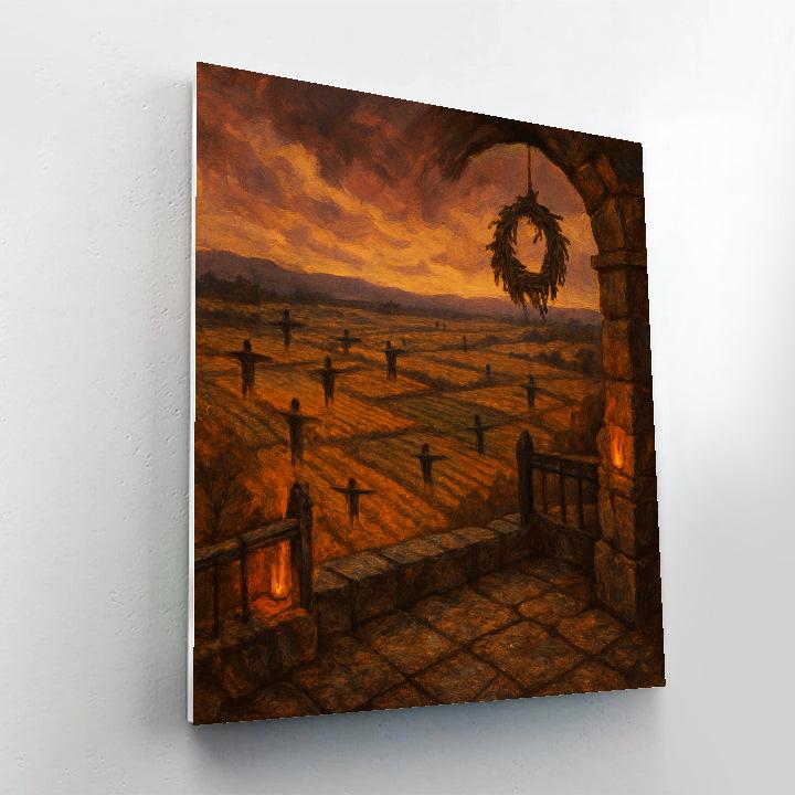 Gloombridge Harvest Overlook Number painting