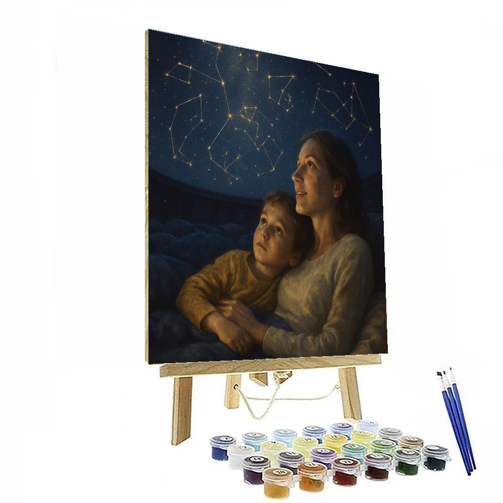 Museum Planetarium Night Paint by numbers art